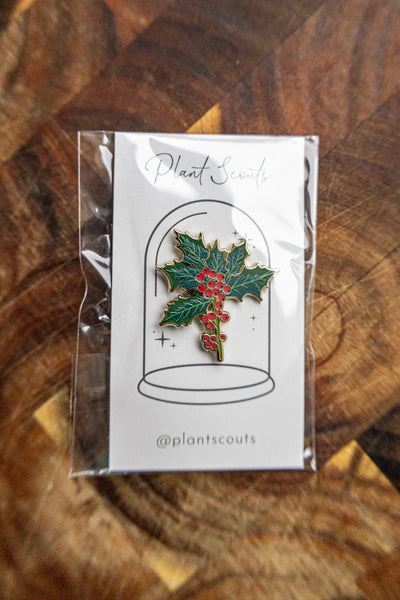 Holiday: Winter Holly Pin