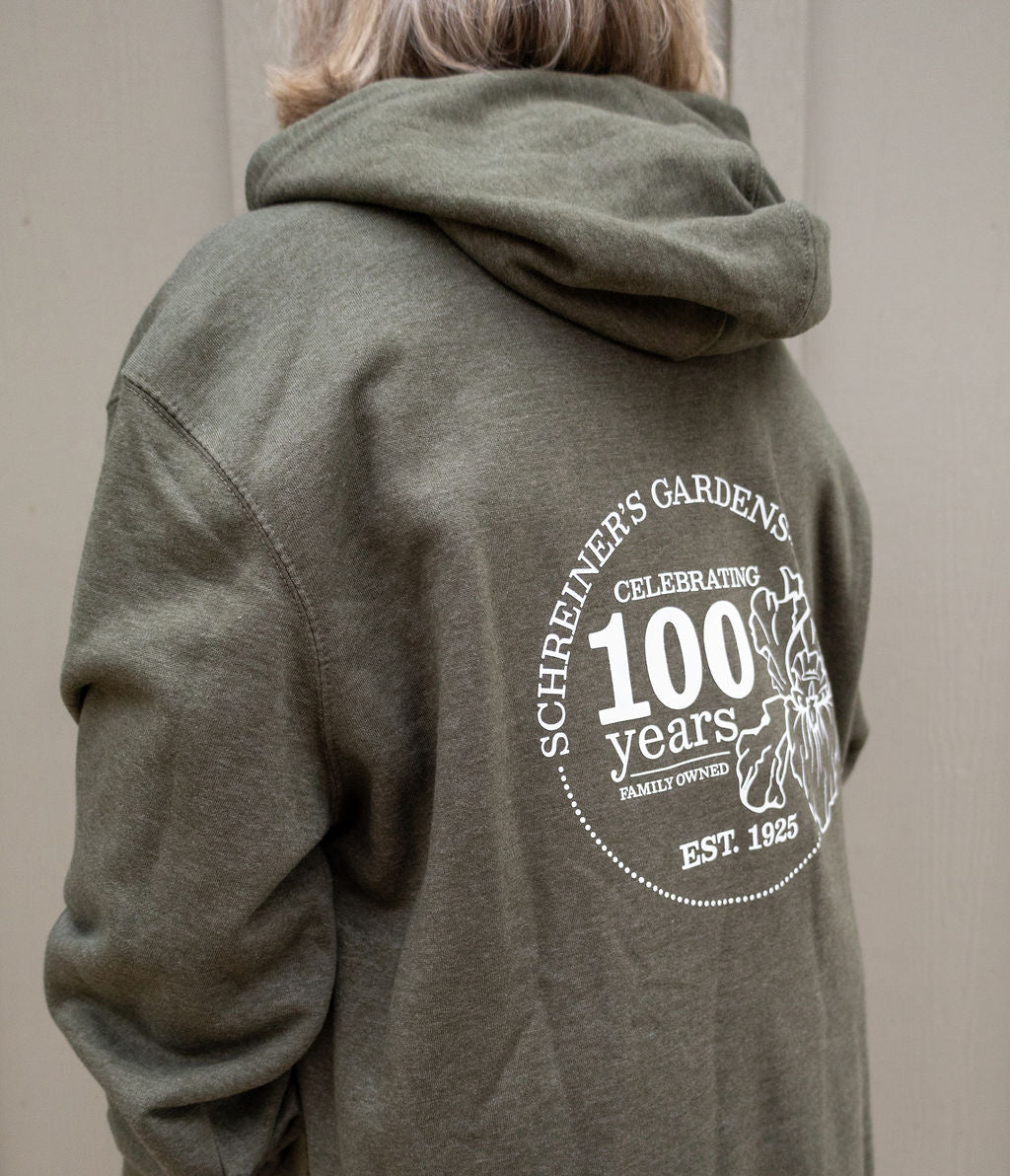Apparel: Centennial Hooded Sweatshirt - Olive Green
