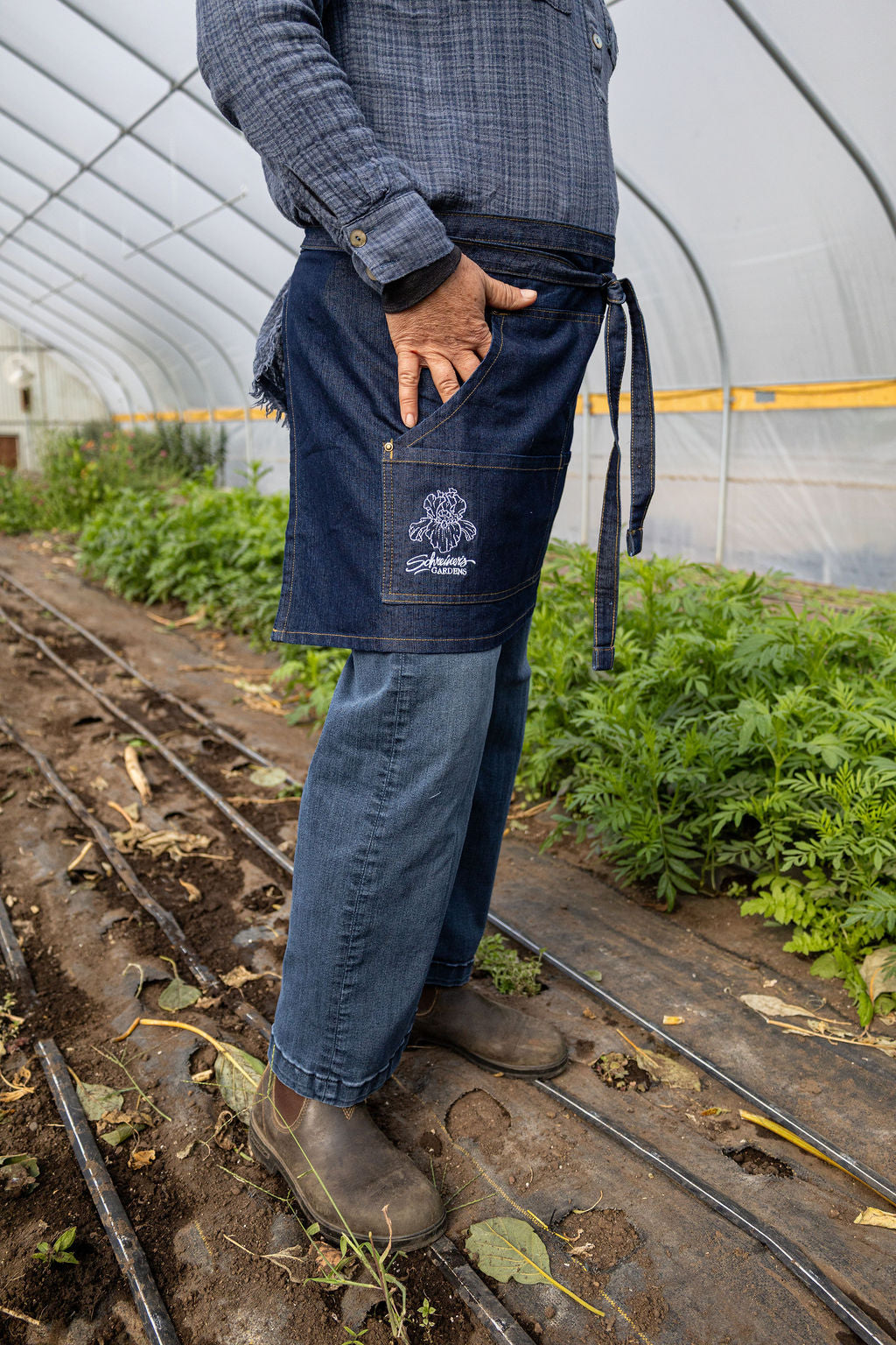 Denim Half Apron