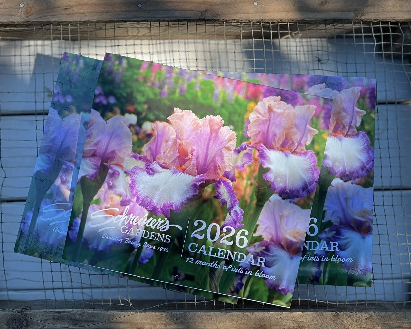 2026 Wall Calendar - 12 months of Iris in Bloom