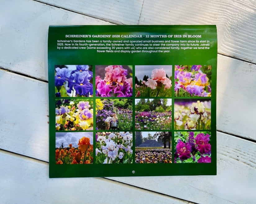 flower seed calendar 2026 Wall Calendar