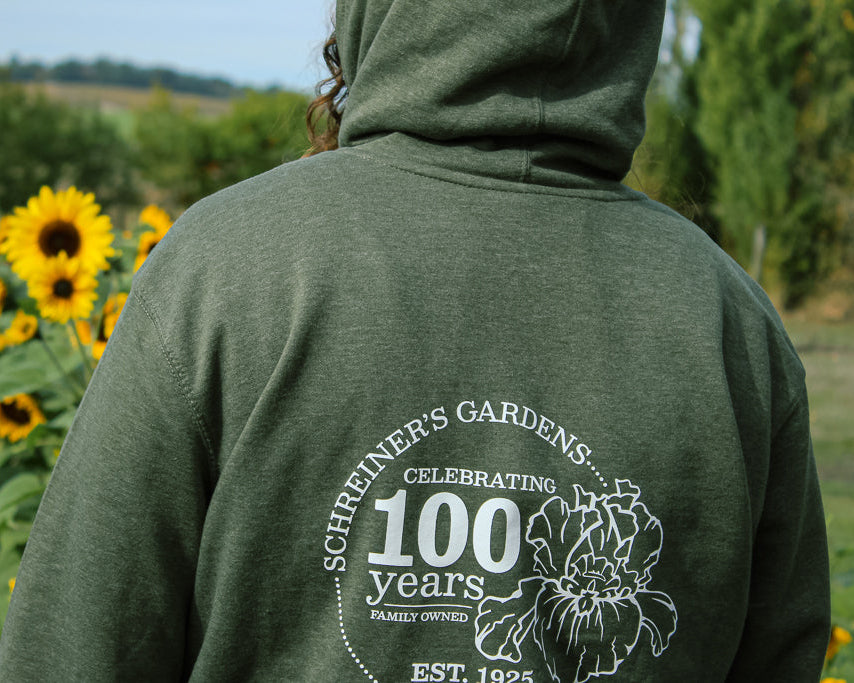Apparel: Centennial Hooded Sweatshirt - Olive Green