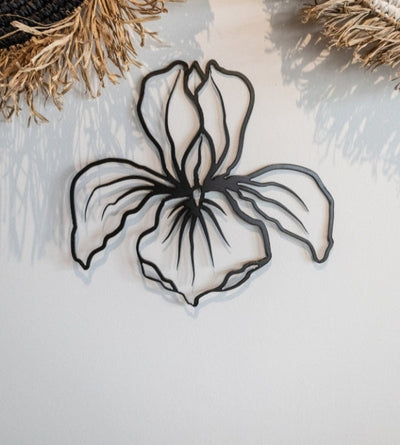 Metal Iris Wall Art