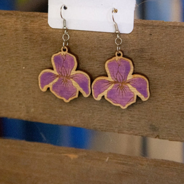 Jewelry: Purple Iris Earrings – Schreiner's Gardens