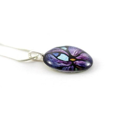Glass Iris Necklace